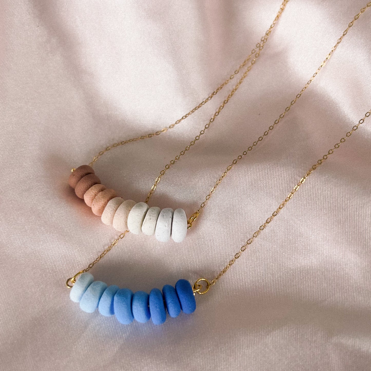 Blue Gradient Beaded Necklace
